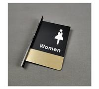 Acrylic Toilet Signs for Men and Women with Drilled Mounting 13x19 CM