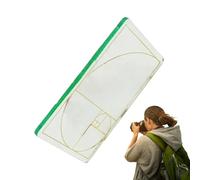 Acrylic Tool - Golden Ratio Viewer, Clear Composition Finder, High Precision Scale, Artist Painting Drawing Aid, Photography Mastery Gear, Pocket 3 Inch Transparent Professional Visual Guide