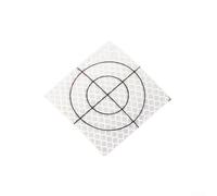 Acrylic Total Station Reflector Set - Silver Reflective Target for Precise Land Surveying & Construction Measurement, 2x2cm and 3x3cm Sizes, 50-Piece Pack(6X6cm)