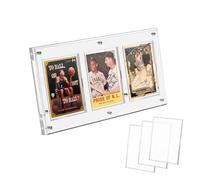 Acrylic Trading Card Display Frame Magnetic Card Holder Case with Stand & Inner Case 37PT，UV Protection Frame for Sports, Baseball, Football,Hockey MTG Yugioh Comic Cards