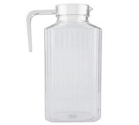 Acrylic Transparent Bottle Striped Water Ice Cold Jug with Lid Great for Homemade & Cold Tea or for Glass Milk Bottles Reusable Drinking Bottles(1800ml)