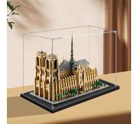 Acrylic Transparent Display Box Compatible with Lego 21061 Notre Dame de Paris Model Dustproof Display Gift Protect Decorations Collectibles Storage Organizer (Box Only) (2mm)