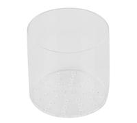 Acrylic Transparent Feeder Cover, Aquarium Feeding Shield, Anti Feeding Shrimp Fish Tank Accessory with Feeding Tube, Safe Reproduction Cover for Marine Tank Enth (100mm)