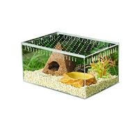 Acrylic Transparent Feeding Box Terrarium Reptile Tank Insect Reptile Transport Breeding Cage Container Transparent Reptile Breeding Box 1pc