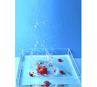 Acrylic Transparent Shallow Water Tank Photography Shooting Water Tank 1.9 Inches High Transparent Display Cabinet For Photography Storage Display (Color : Clear)(80x80x5cm)