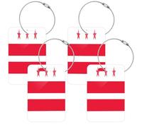 Acrylic Travel Tags Airplane Luggage Tags Tags for Baggage 2 Pcs Bookbag Tag Mediumx4 Washington D.c. Flag