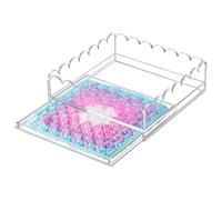 Acrylic Trays for Display,Acrylic Artwork Display Tray with Drawer - Clear Desktop Accessories Storage Organizer for Arts & Crafts Photos Apartment Home Coffee Table