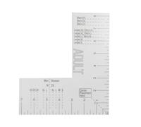 Acrylic Tshirt Ruler Guide for Vinyl Alignment Left Chest Logo Placement Tool T shirt Measurement Tool for Heat Press Embroidery Placement Ruler for Adult T Shirt Pocket Design