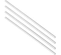 Acrylic Tube Round Plastic Pipe， 5pcs Rod, Clear for Cake Topper, Dia 1mm to 20mm 4/8/10/12inch Long Solid Bar