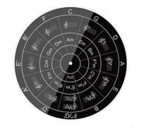 Acrylic Turntable Mat 11.4 Inch Anti-Skid Pad for Vinyl Records, Noise Reduction & Improved Tracking Stability, Black