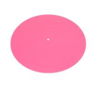 Acrylic Turntable Mat, Acrylic Record Platter Slipmat Replacement for 12 Inch Record Player, Universal Turntable Slip Mat, Anti Static Slipmat (Transparent Light Red)