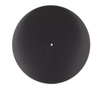 Acrylic Turntable Mat for Record Player, Noise Reduction Shock Absorption Antistatic Non Slip Record Pad, 12 Inch Turntable Slipmat with Central Groove Label for Enhanced Sou (Transparent Black)