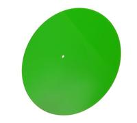 Acrylic Turntable Mat, Professional Noise Reduction Acrylic Turntable Platter Mat, Stylish Anti Static Acrylic Slipmat for LP Record Players (Green)