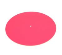 Acrylic Turntable Mat, Professional Noise Reduction Acrylic Turntable Platter Mat, Stylish Anti Static Acrylic Slipmat for LP Record Players (Roseate)