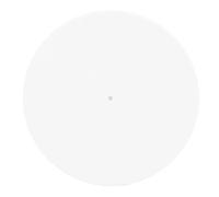 Acrylic Turntable Mat, Record Platter Slipmat Replacement for All Standard 12 Inch Record Players, Reduce Static Dust Noise (Bright White)