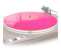 Acrylic Turntable Record Slip Mat, Turntable Slipmat Pad for LP Record Player 12 Inch, Smooth Sound Quality, Anti Vibration Turntable Platter Mat 300x300x3mm (Transparent Pin)