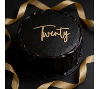 Acrylic Twenty Cake Topper,Golden 20th Birthday Decoration for Women and Men,Happy Birthday Cake Decoration for Birthday Anniversary Party Photo Props