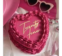 Acrylic Twenty Fine Cake Topper,Gooden Happy Birthday Decor for 20th 25th Birthday Anniversary Party Decorations Supplies-Dirty 20 Party Decorations for He&She