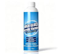 Acrylic Varnish Gloss for Art and Craft, 120ml Fast Drying Clear seale-r | W-ATER Based, Non Yellowing, UV Resistant, Non to-xic | for Canvas, Wood, Clay, Gallery, Studio DIY, Professional Finish