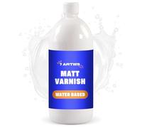 Acrylic Varnish Matt 1000 ml - Varnish for Acrylic Painting & Craft | Fast Drying Transparent Sealer for Acryl Painting | Water Based Clear Lacquer Coat for Acryl Painted Canvas, Clay, Wood, Stone