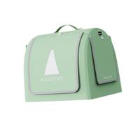 AWHAO Acrylic Villa Bird Cage, Bird Carrier, Hamster Cage for Canary, Cockatiels, Parrotlets, Parakeets, Green