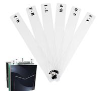 Acrylic Vinyl Record Dividers - ?Z Alphabetical Horizontal Label Record Organizer Index Card | 6 Vinyl Record Alphabet Dividers for CDs/Vinyl Record Shelf Storage