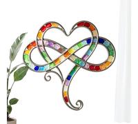 Acrylic Wall Art - Elegant 2D Heart Hanging Ornament for Home Decorative Display | Flat Acrylic Wall Accent with Bedroom Dining, Room Entryway Hallway for Farmhouse Patio Decor, 11.81x11.81 in