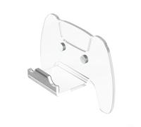 Acrylic Wall Mount Controller Holder for PS5 for ps4 Switch Transparent Gamepad Hanger with Felt Lining Protection Space Saving Gaming Stand for Wall Vertical Storage Compact Controller Rack 16cm for