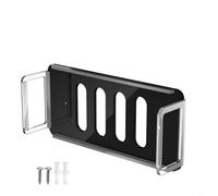 Acrylic Wall Mount for Dell D3100 Docking Station - Clear Holder with Black Base Under Desk for vesa Bracket Space Saving PC Storage 16.7cm