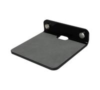 Acrylic Wall-Mount Speaker Shelf with Non-Slip for surface & Cable Management - 13.95 x 11 x 4 cm, for Soundbar, Smart Speaker, Phone, and Small Electronics - White/Black