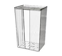 Acrylic Wall Mounted Tissue Holder Box Clear Transparent Punch Free Multifunctional Storage Organizer for Kitchen Bathroom Bedroom Office Home (Transparent)
