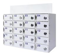 Acrylic Wall Phone Holder with 100 Secure Key Lock Slots for School, Office, Factory - nized Storage Solution for Easy Access and Security