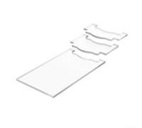 Acrylic Wall Spacers for Sofa Bed and Radiator Safety, 5mm Extra Thick Transparent Wall Protectors to Prevent Fire Risk, Adjustable Furniture Gap Blocks for(A)