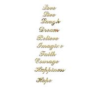 Acrylic Wall Stickers Stair Decoration, Self-Adhesive English Letter Stair Sticker Removable Wallpaper 3D Sticker Decal for Home Living Room Bedroom