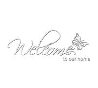 Acrylic Wall Stickers Welcome To Our Home English Letters Wall Stickers