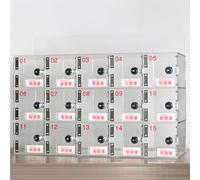 Acrylic Wall Storage for Mobile Phones Cards Keys & Locks - Perfect for Office Classroom & Gym - 100 Door Design for Maximum Convenience