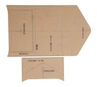 Acrylic Wallet Patterns Templates, Clear Stencil Templates Envelope Bag Pattern for DIY Handmade Bag Making Supplies Leather Craft