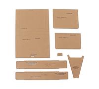 Acrylic Wallet Template Professional Cutting Set for Gold Bag Mouth, 8pcs Clear Stencils DIY Acrylic Template