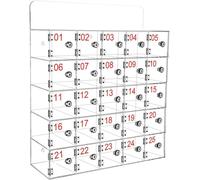 Acrylic WallMounted Cell Phone Locker Box with Key LockSecure Office School & Factory StorageSpaceSaving Solution for Classroom & Workplace 25 Compartments