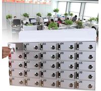 Acrylic WallMounted Cell Phone Lockers PasswordProtected Lock Box with 2 Keys Secure Storage for Office & School Ideal for Keeping Phones Safe