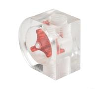 Acrylic Water Cooling Meter for G1/4 Threads Track Your Coolant Flow Effectively (B)
