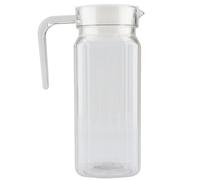 Acrylic Water Pitcher - Durable Transparent Drink Jug with Lid, Large Capacity for Multiple Drinks, Stylish Modern Design for Home and Party Use, Easy Grip Handle, Clear 2 Quart (Type 2)