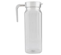 Acrylic Water Pitcher - Durable Transparent Drink Jug with Lid, Large Capacity for Multiple Drinks, Stylish Modern Design for Home and Party Use, Easy Grip Handle, Clear 2 Quart (Type 3)
