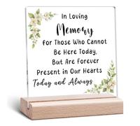 Acrylic Wedding Memory Sign with Stand Loving Memory Wedding Sign Desk Signs Weddings Decor for Ceremony and Reception Weddings Party Gift for Newlyweds Engagement Gifts for Couples Marriage Decor