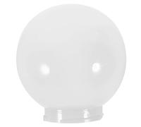 Acrylic White Globe Lamp Shade Replacement Outdoor Wall Cover | Glass Globe Light Shades, Easy Install Remove, Diffused Glow, 8cm Bottom, 5mm Edge