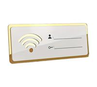 Acrylic Wifi Password Poster - Transparent Sign Modern | Decorative Signal With Strong Stripe And Recorded Text, Suitable For Home Environments, Enterprise Offices