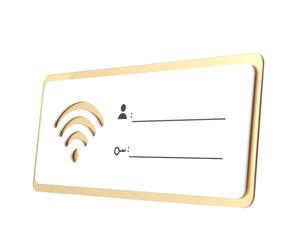 Acrylic Wifi Sign Rewritable Password Wall Display for Shops