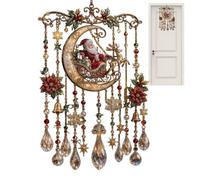 Acrylic Wind Chimes For Outside Festive Santa Snowflake Reindeer Design