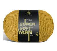 Acrylic Yarn for Crocheting & Knitting - Crochet Yarn for Crocheting, Knitting Yarn, Soft Yarn for Crocheting, 370 Yards Yarn for Knitting, Crafts & Amigurumi, Medium Worsted Weight Yarn 4, Mustard
