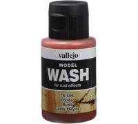 Vallejo Wash FX Acrylic Paint, Rust Color for Easy Shadow and Light Effects, 35 ml for Model Making and Miniatures